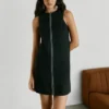 Abito corto in twill Abito corto in twill
