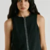 Abito corto in twill Abito corto in twill