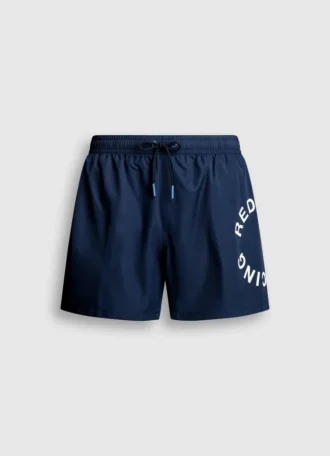 Bermuda da bagno con logo circolare