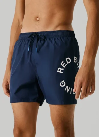 Bermuda da bagno con logo circolare