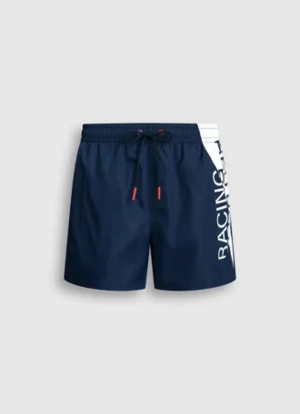 Bermuda da bagno con logo maxi