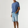 Bermuda in denim dal taglio affusolato Bermuda in denim dal taglio affusolato