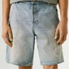 Bermuda in denim dalla vestibilità ampia Bermuda in denim dalla vestibilità ampia