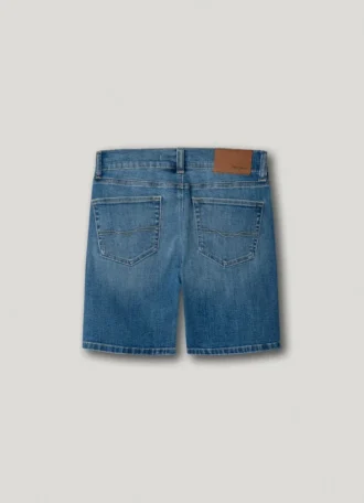 Bermuda in denim dalla vestibilità dritta