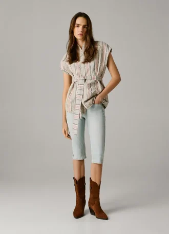Bermuda in denim slim fit
