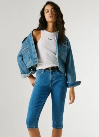 Bermuda in denim slim fit
