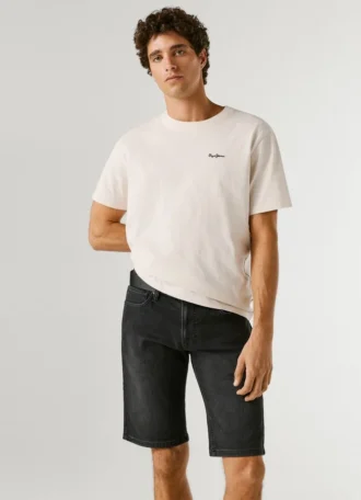 Bermuda in denim slim fit