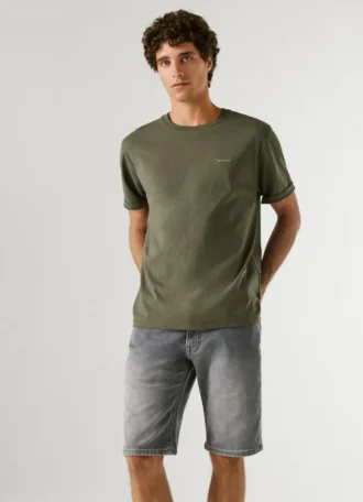 Bermuda in denim slim fit