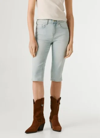 Bermuda in denim slim fit