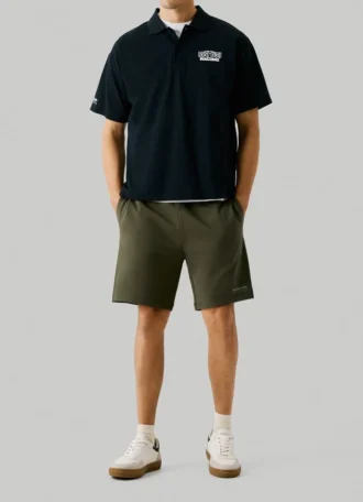 Bermuda in felpa slim fit
