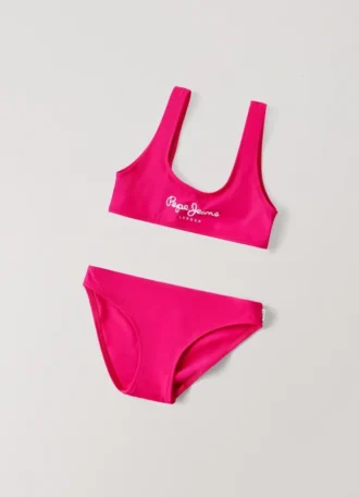 Bikini con logo stampato