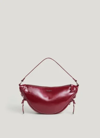 Borsa a mezzaluna effetto pelle