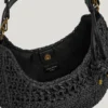 Borsa a mezzaluna in rafia