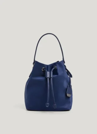 Borsa a secchiello con chiusura a coulisse