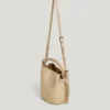 Borsa a secchiello effetto pelle