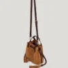 Borsa a secchiello in pelle scamosciata Borsa a secchiello in pelle scamosciata