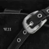 Borsa a secchiello in pelle scamosciata