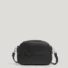 Borsa a tracolla effetto pelle con logo Borsa a tracolla effetto pelle con logo