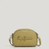 Borsa a tracolla effetto pelle con logo Borsa a tracolla effetto pelle con logo