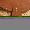 Borsa a tracolla in juta con patta Borsa a tracolla in juta con patta