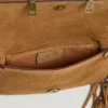 Borsa a tracolla in pelle scamosciata con frange Borsa a tracolla in pelle scamosciata con frange
