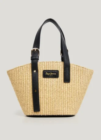 Borsa a tracolla in rafia
