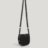 Borsa in pelle scamosciata con patta Borsa in pelle scamosciata con patta