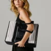 Borsa shopper a righe Borsa shopper a righe