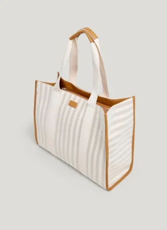 Borsa shopper a righe Borsa shopper a righe