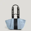 Borsa shopper con logo in rilievo Borsa shopper con logo in rilievo