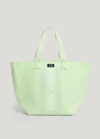 Borsa shopper con stampa logo