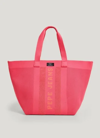 Borsa shopper con stampa logo