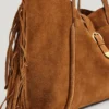 Borsa shopper in pelle scamosciata Borsa shopper in pelle scamosciata