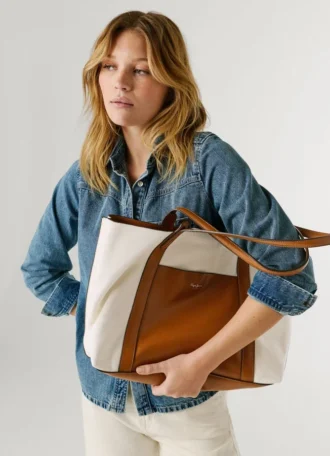 Borsa shopper in twill Borsa shopper in twill