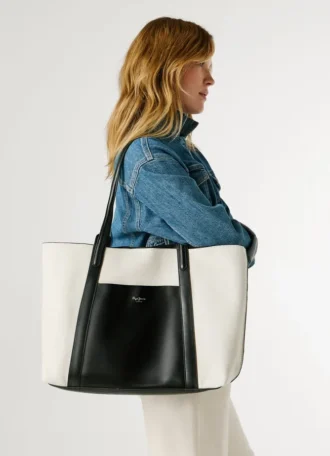 Borsa shopper in twill