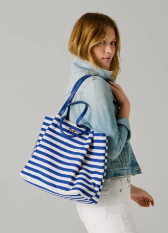 Borsa Tote a righe Borsa Tote a righe