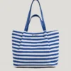 Borsa Tote a righe