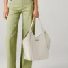 Borsa Tote effetto pelle con borchie