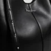 Borsa Tote effetto pelle con borchie