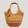 Borsa Tote in rafia