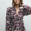 Camicetta fluida con stampa floreale