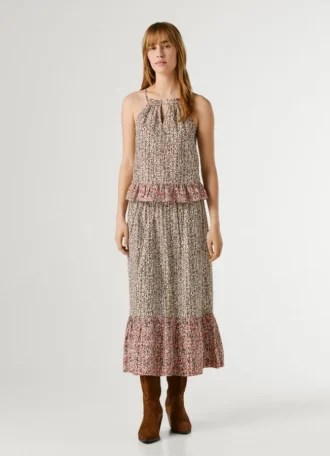 Camicetta in popeline con scollo all’americana