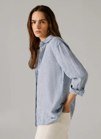 Camicia a righe dal taglio morbido