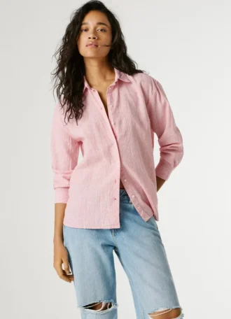 Camicia a righe dal taglio morbido