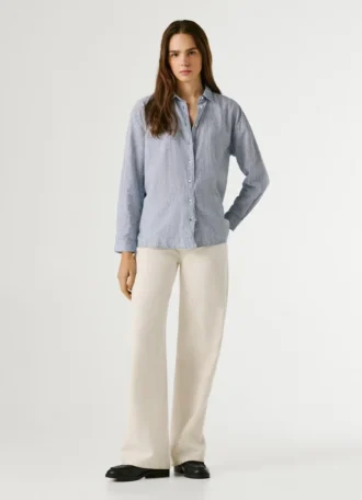 Camicia a righe dal taglio morbido