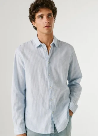 Camicia a righe dal taglio regolare