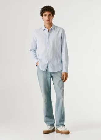 Camicia a righe dal taglio regolare
