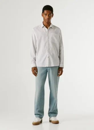 Camicia a righe dal taglio regolare