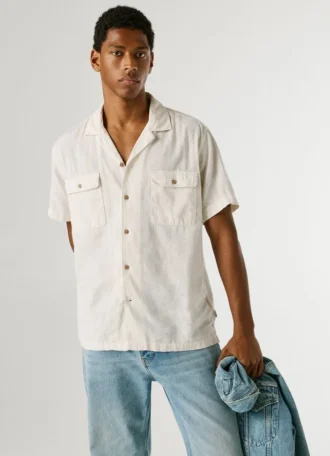 Camicia con colletto cubano