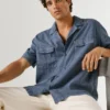 Camicia con colletto cubano